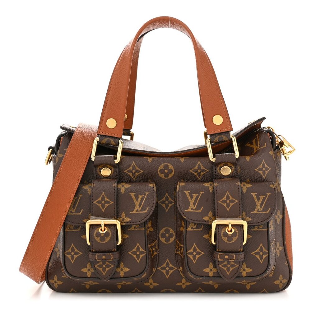 Authentic Louis Vuitton Manhattan NM in Monogram Canvas-Rare Caramel Edition